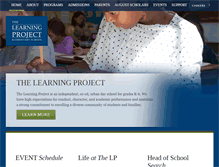 Tablet Screenshot of learningproject.org
